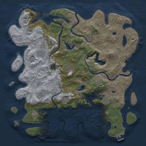 Thumbnail Rust Map: Procedural Map, Size: 4500, Seed: 637015641, 16 Monuments