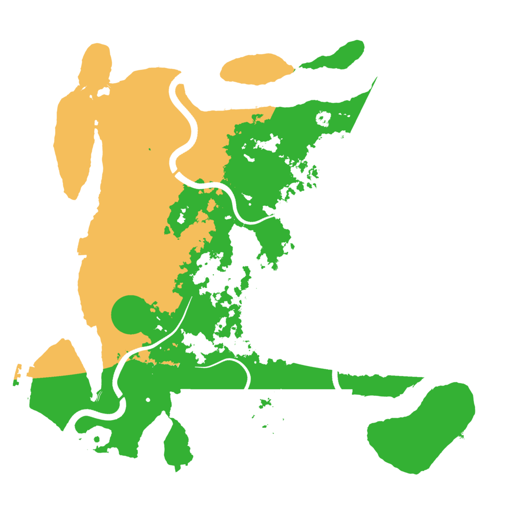 Biome Rust Map: Procedural Map, Size: 3500, Seed: 613812803