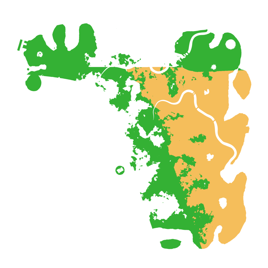 Biome Rust Map: Procedural Map, Size: 4750, Seed: 613410415
