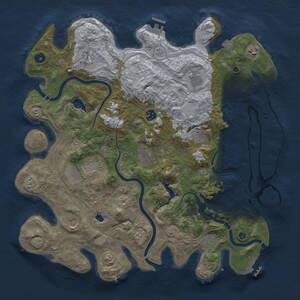Thumbnail Rust Map: Procedural Map, Size: 4250, Seed: 1818309406, 16 Monuments