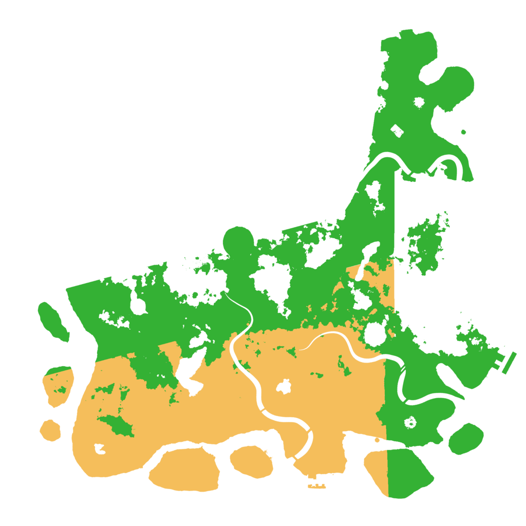 Biome Rust Map: Procedural Map, Size: 4500, Seed: 1848762070