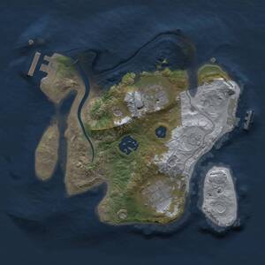 Thumbnail Rust Map: Procedural Map, Size: 2200, Seed: 1508392706, 8 Monuments