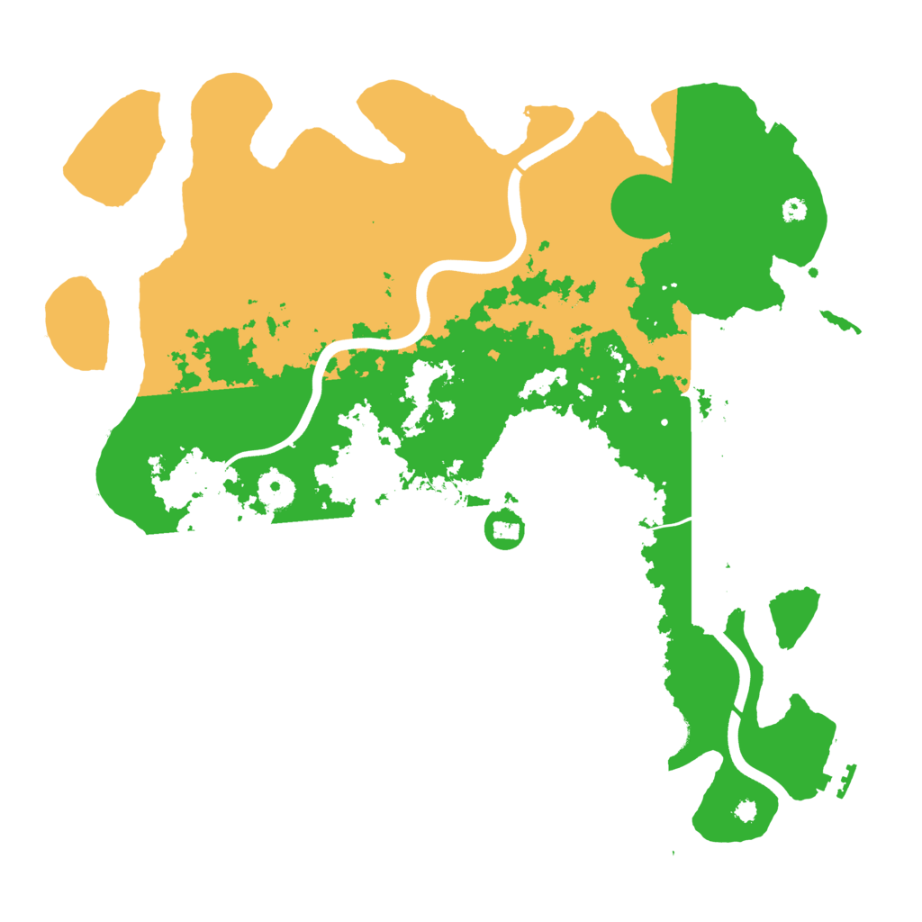 Biome Rust Map: Procedural Map, Size: 3800, Seed: 99274600