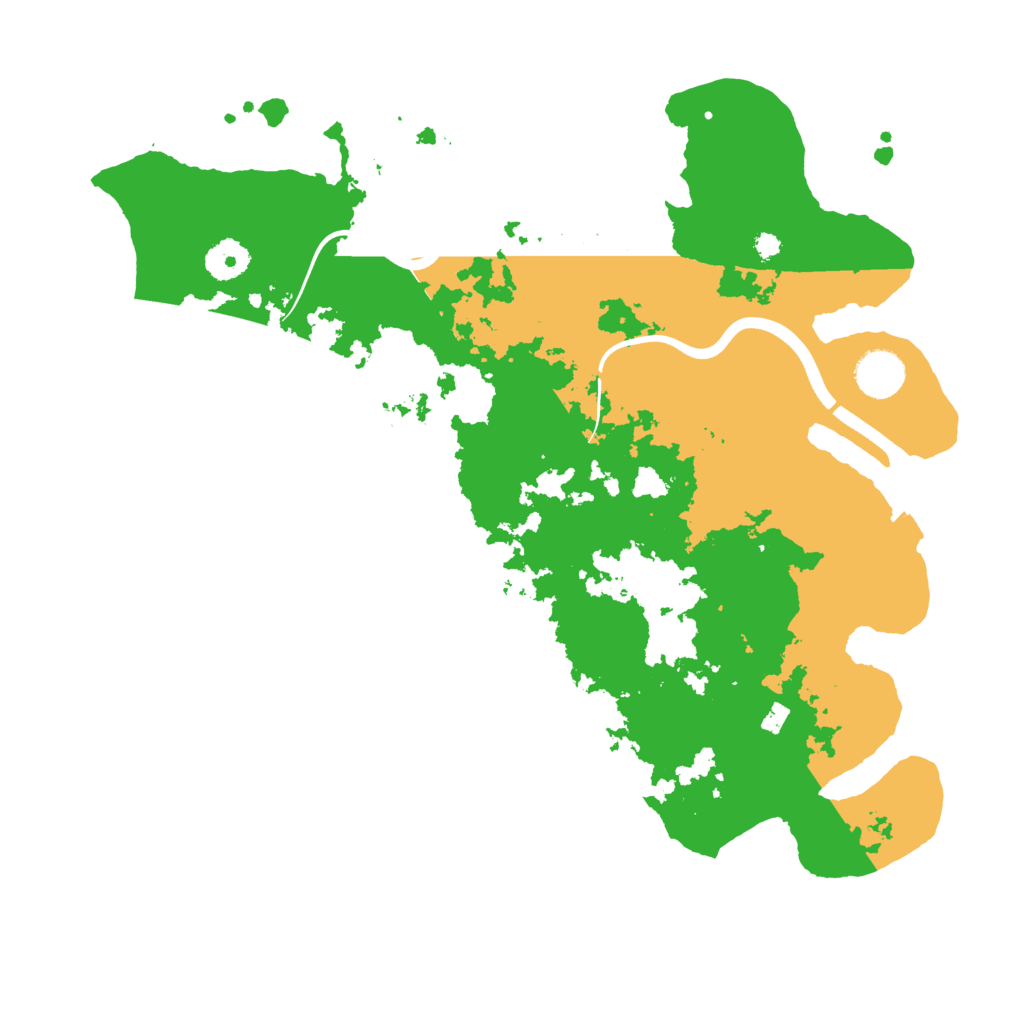Biome Rust Map: Procedural Map, Size: 3700, Seed: 948378177