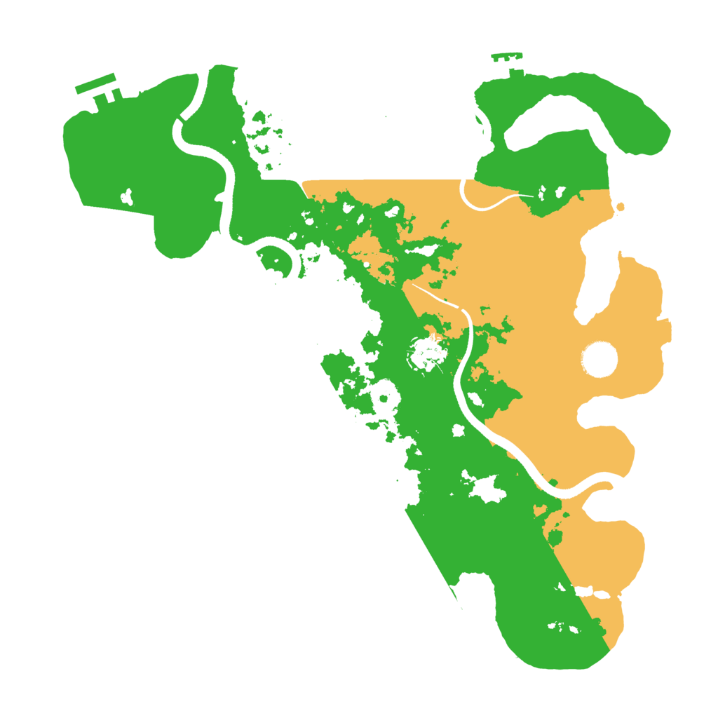 Biome Rust Map: Procedural Map, Size: 3500, Seed: 41221695