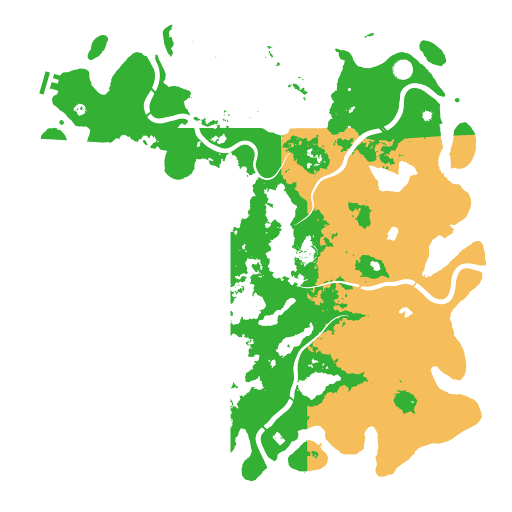 Biome Rust Map: Procedural Map, Size: 4500, Seed: 233570288