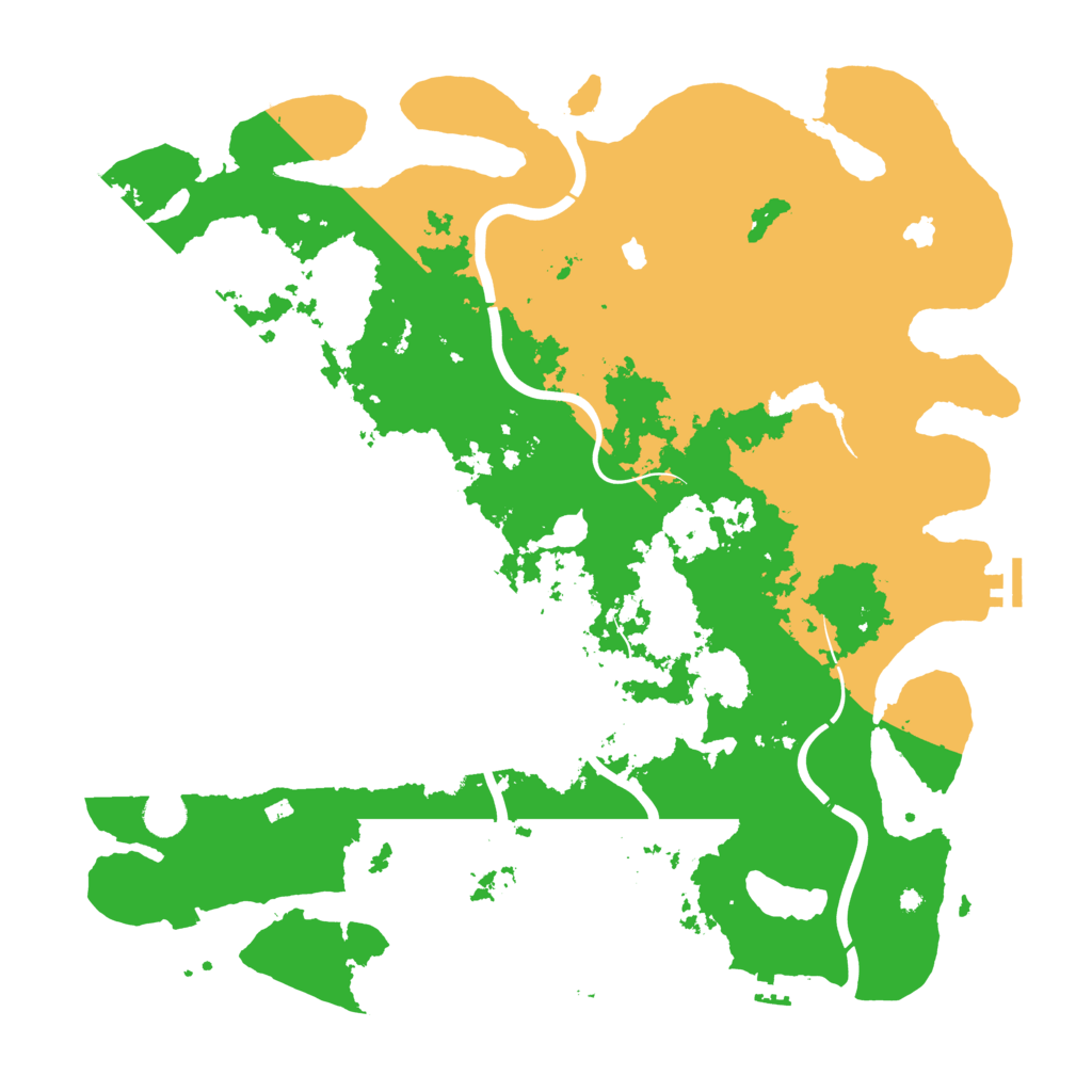 Biome Rust Map: Procedural Map, Size: 4500, Seed: 1067032964