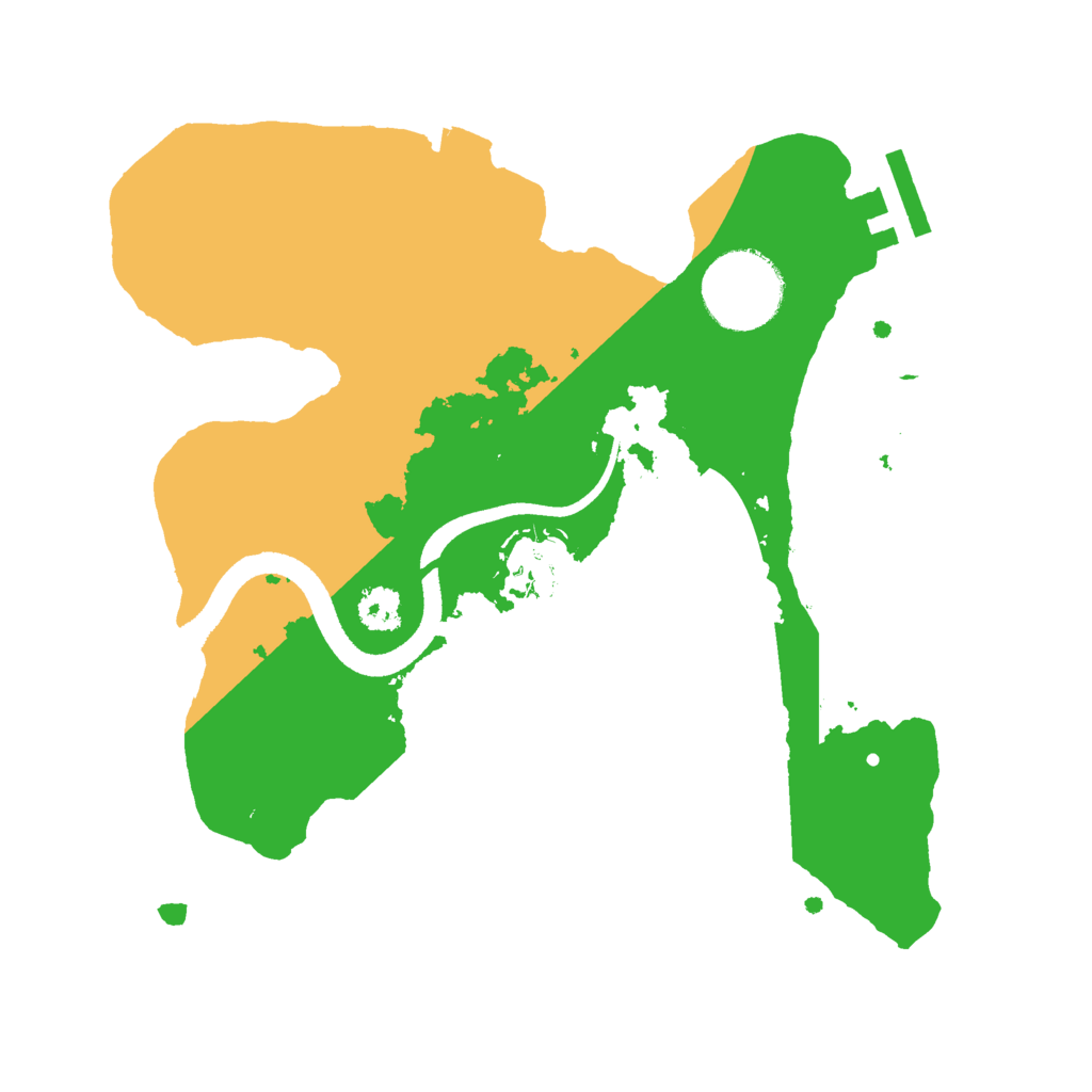 Biome Rust Map: Procedural Map, Size: 2500, Seed: 2067595913