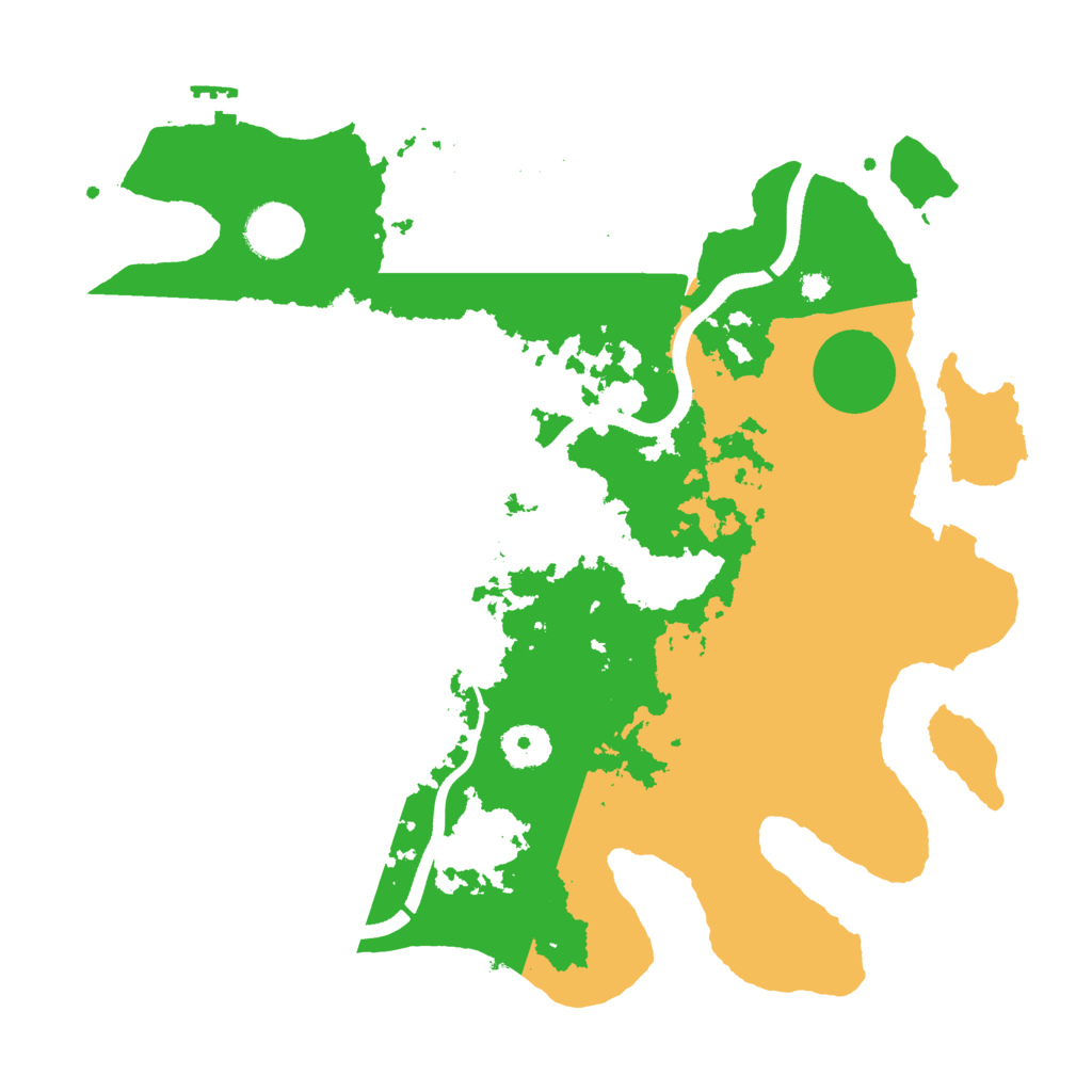 Biome Rust Map: Procedural Map, Size: 3500, Seed: 597812055