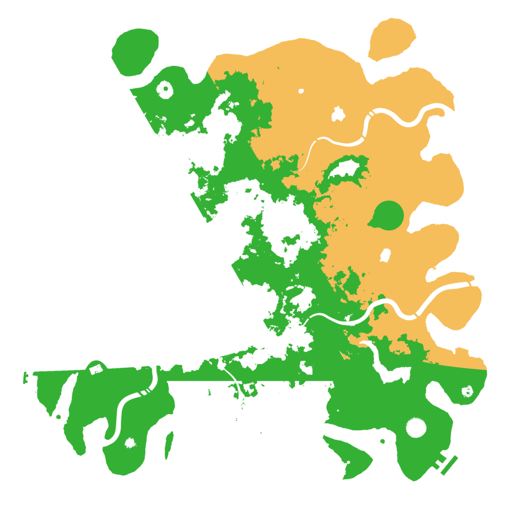 Biome Rust Map: Procedural Map, Size: 4500, Seed: 859242774