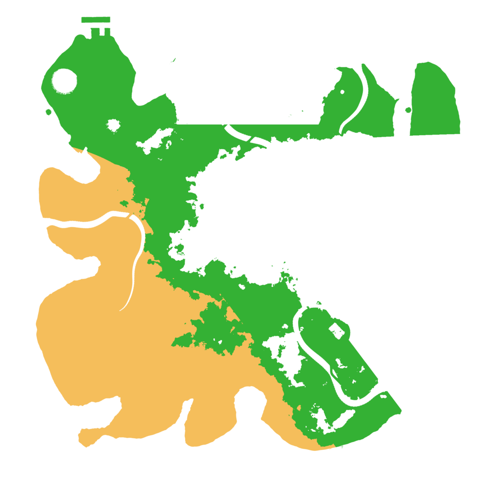 Biome Rust Map: Procedural Map, Size: 3500, Seed: 349912263
