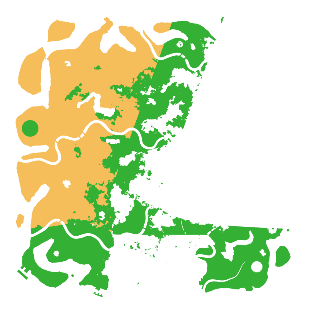 Biome Rust Map: Procedural Map, Size: 5000, Seed: 844818422