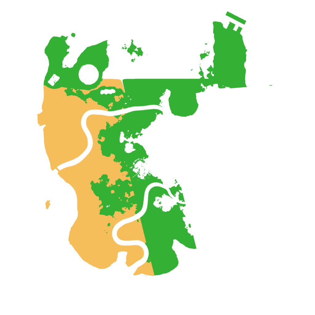 Biome Rust Map: Procedural Map, Size: 3000, Seed: 132724