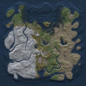 Thumbnail Rust Map: Procedural Map, Size: 4250, Seed: 1035826444, 16 Monuments