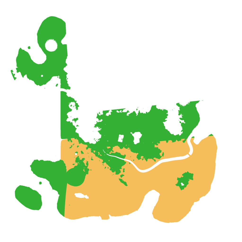 Biome Rust Map: Procedural Map, Size: 3500, Seed: 66995603