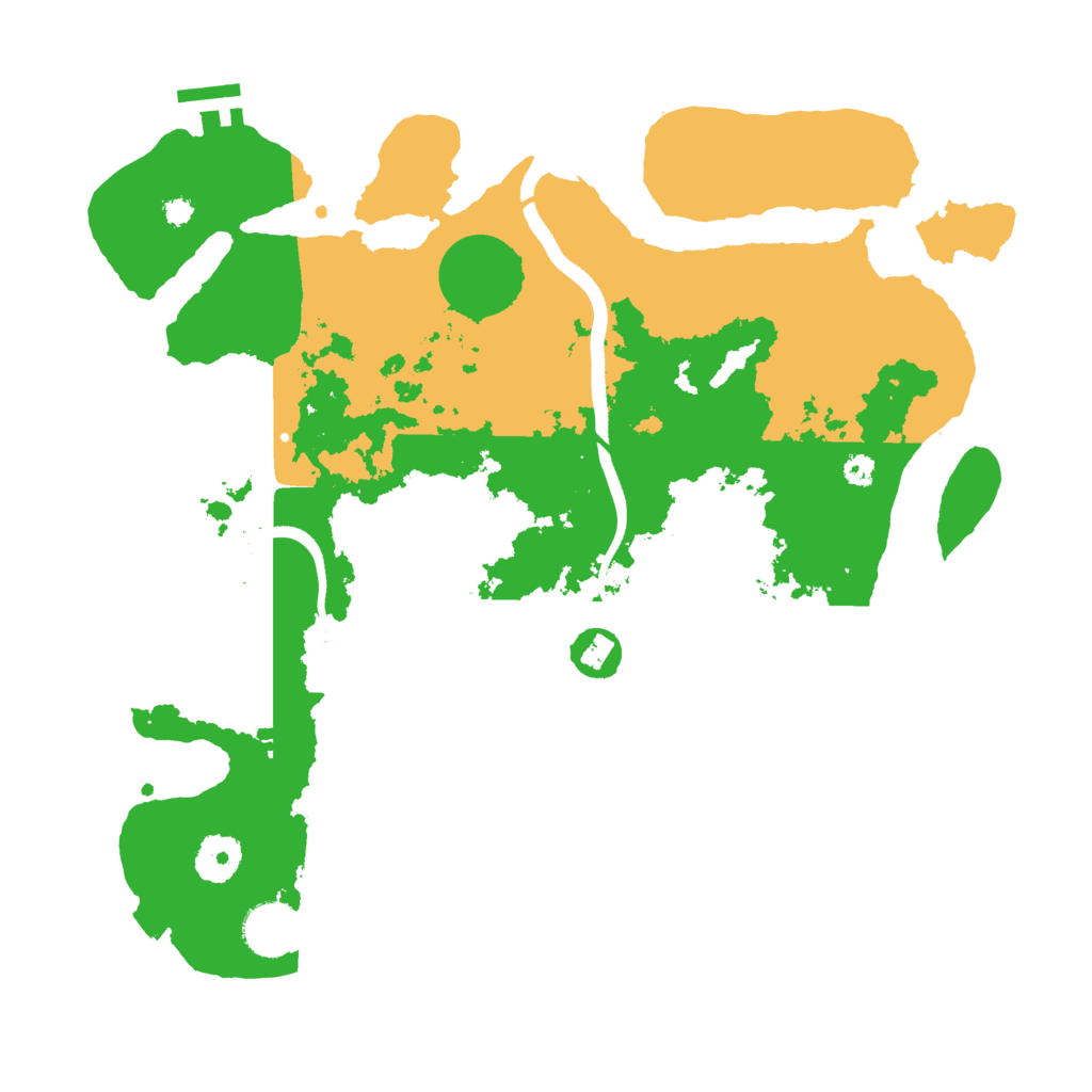 Biome Rust Map: Procedural Map, Size: 3500, Seed: 249335943