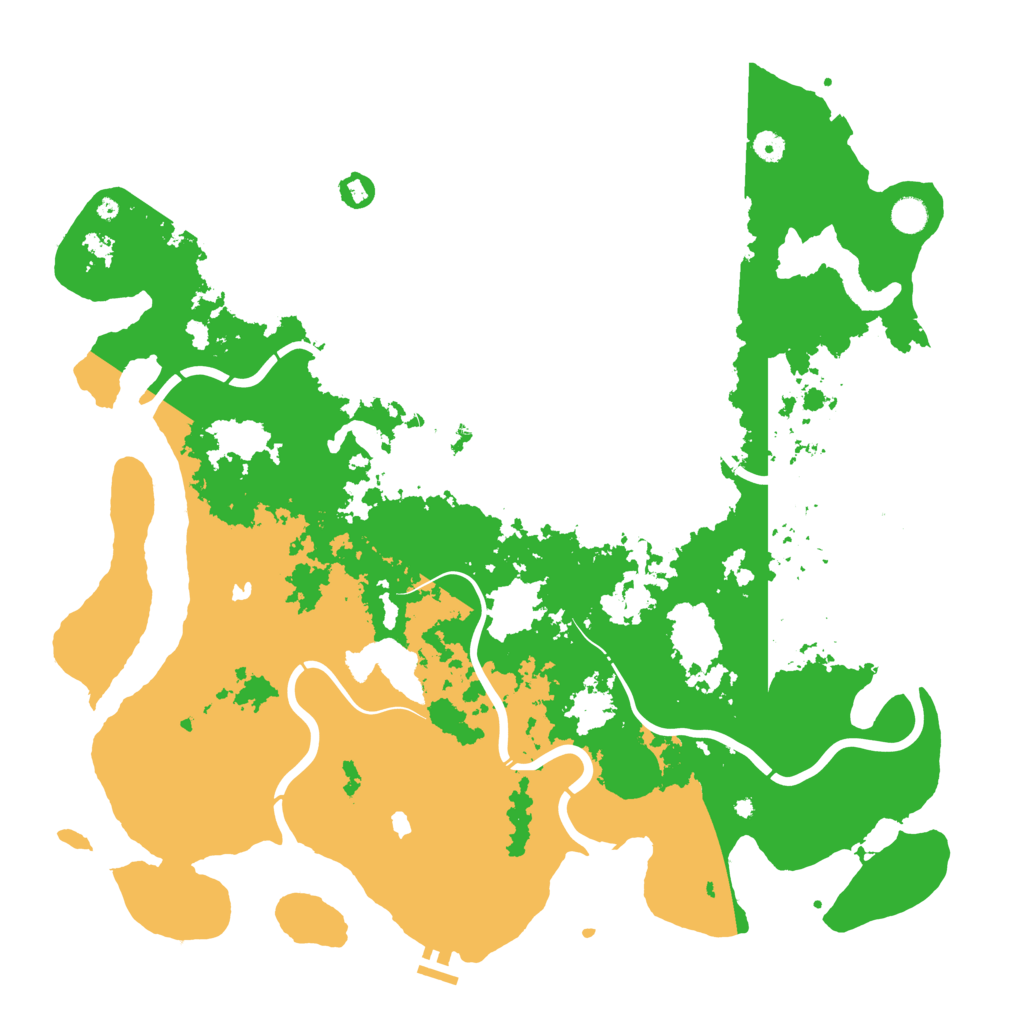 Biome Rust Map: Procedural Map, Size: 5000, Seed: 754359812