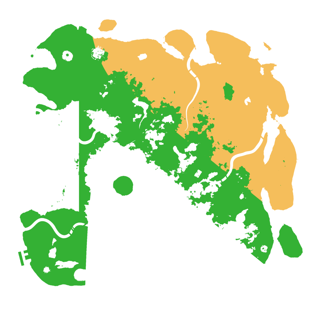 Biome Rust Map: Procedural Map, Size: 4500, Seed: 2070475352
