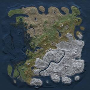 Thumbnail Rust Map: Procedural Map, Size: 4500, Seed: 1514258332, 16 Monuments