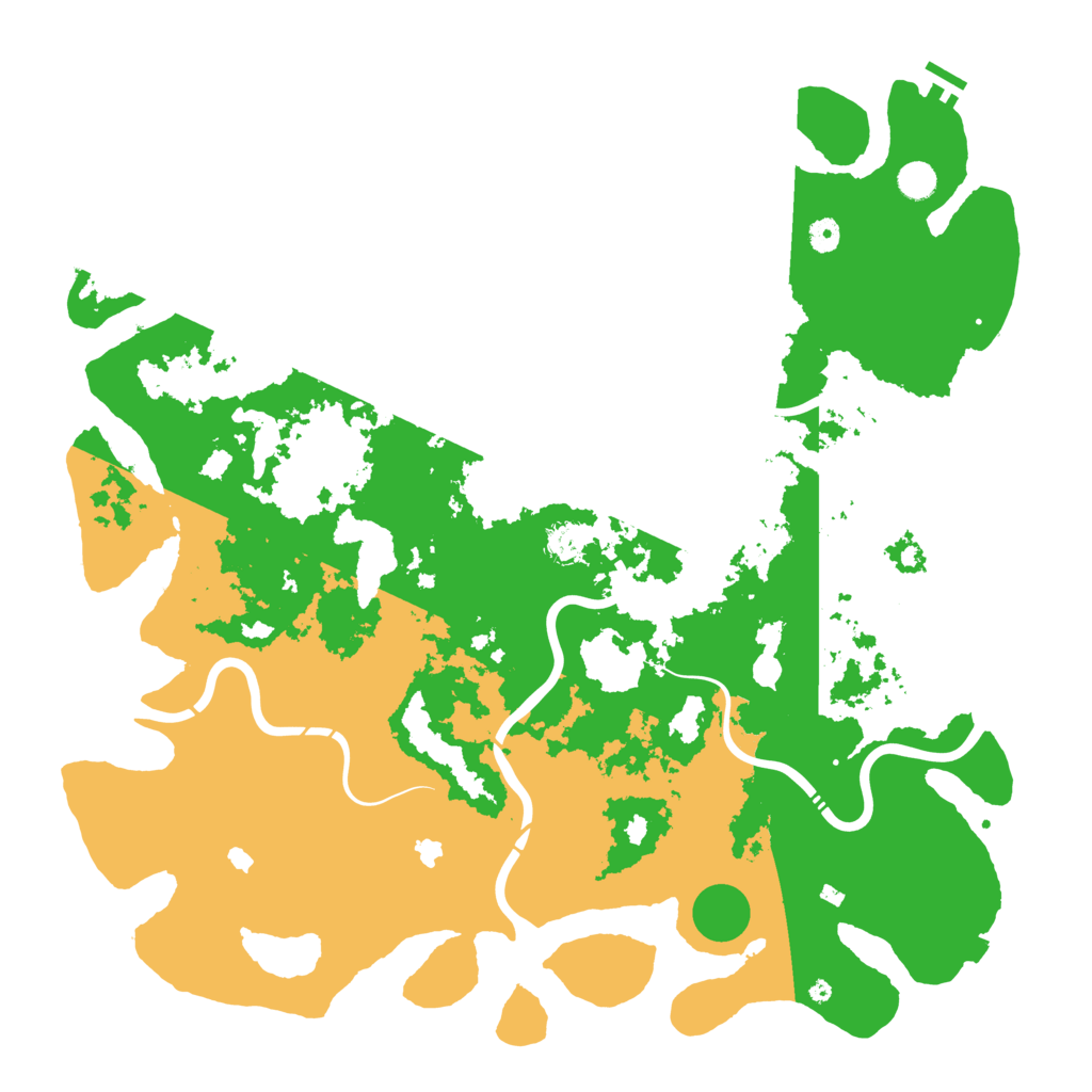 Biome Rust Map: Procedural Map, Size: 5000, Seed: 1277475585
