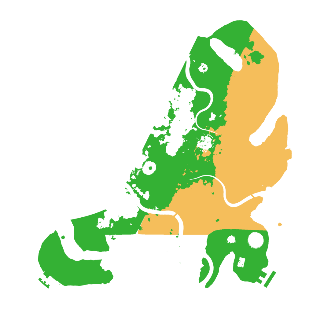 Biome Rust Map: Procedural Map, Size: 3500, Seed: 1783018849