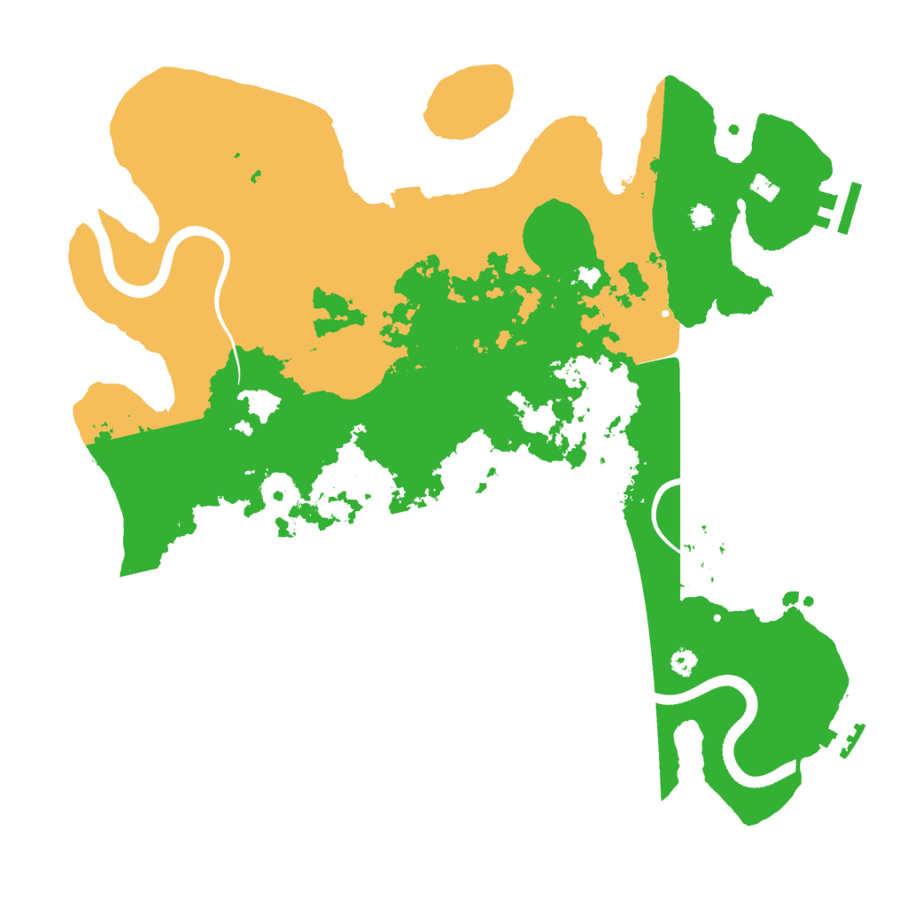 Biome Rust Map: Procedural Map, Size: 3500, Seed: 33534929