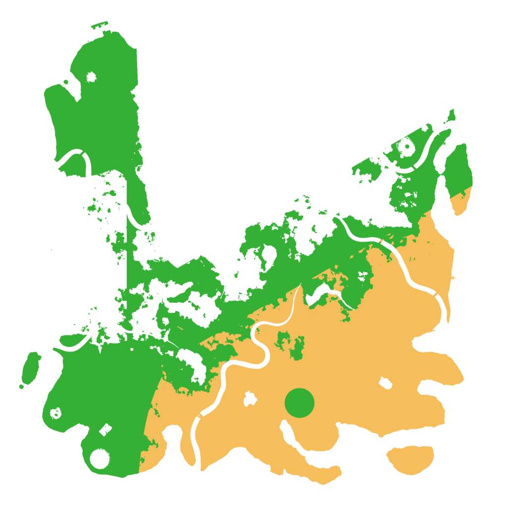 Biome Rust Map: Procedural Map, Size: 4500, Seed: 21359