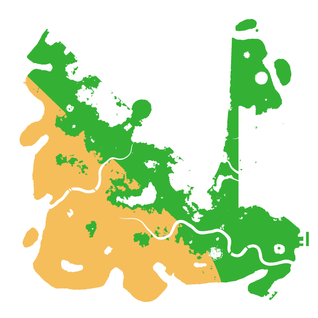 Biome Rust Map: Procedural Map, Size: 4500, Seed: 551954303
