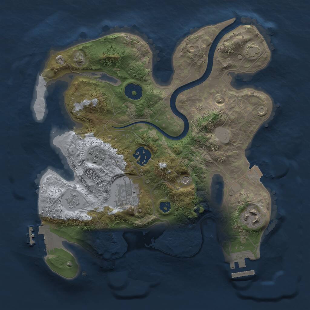 Rust Map: Procedural Map, Size: 2700, Seed: 1783080105, 10 Monuments