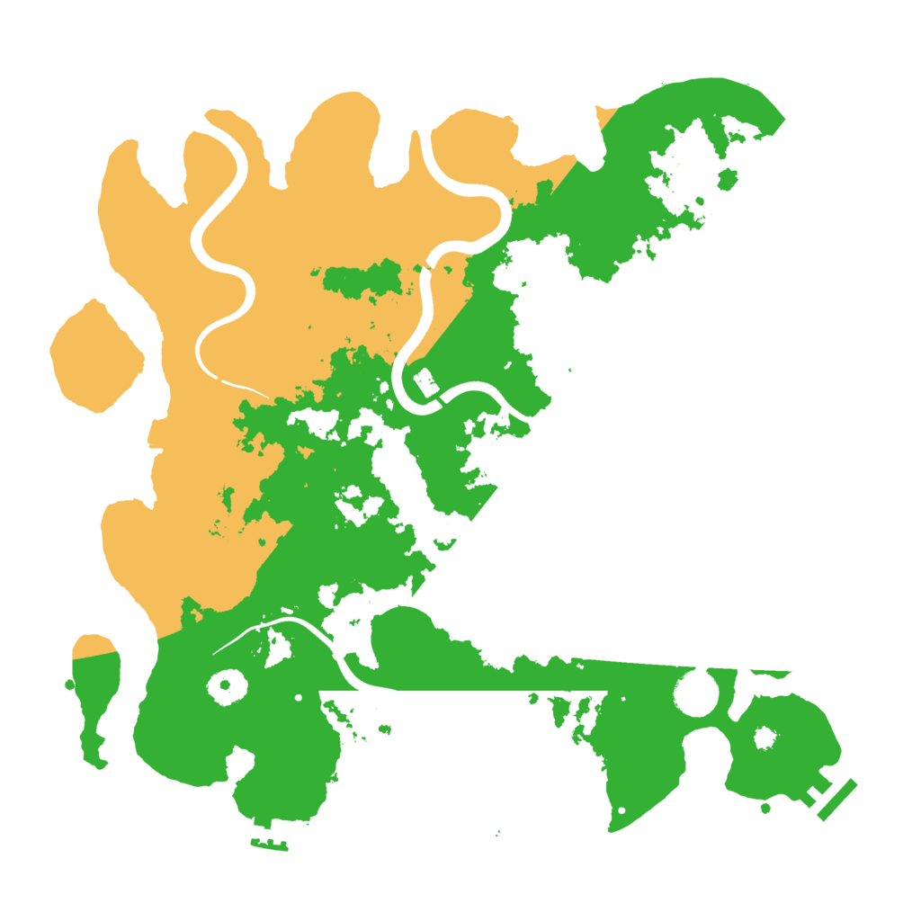 Biome Rust Map: Procedural Map, Size: 3700, Seed: 2072026