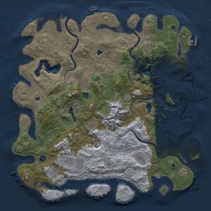 Thumbnail Rust Map: Procedural Map, Size: 5000, Seed: 270939703, 17 Monuments