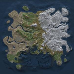 Thumbnail Rust Map: Procedural Map, Size: 4250, Seed: 87446814, 16 Monuments
