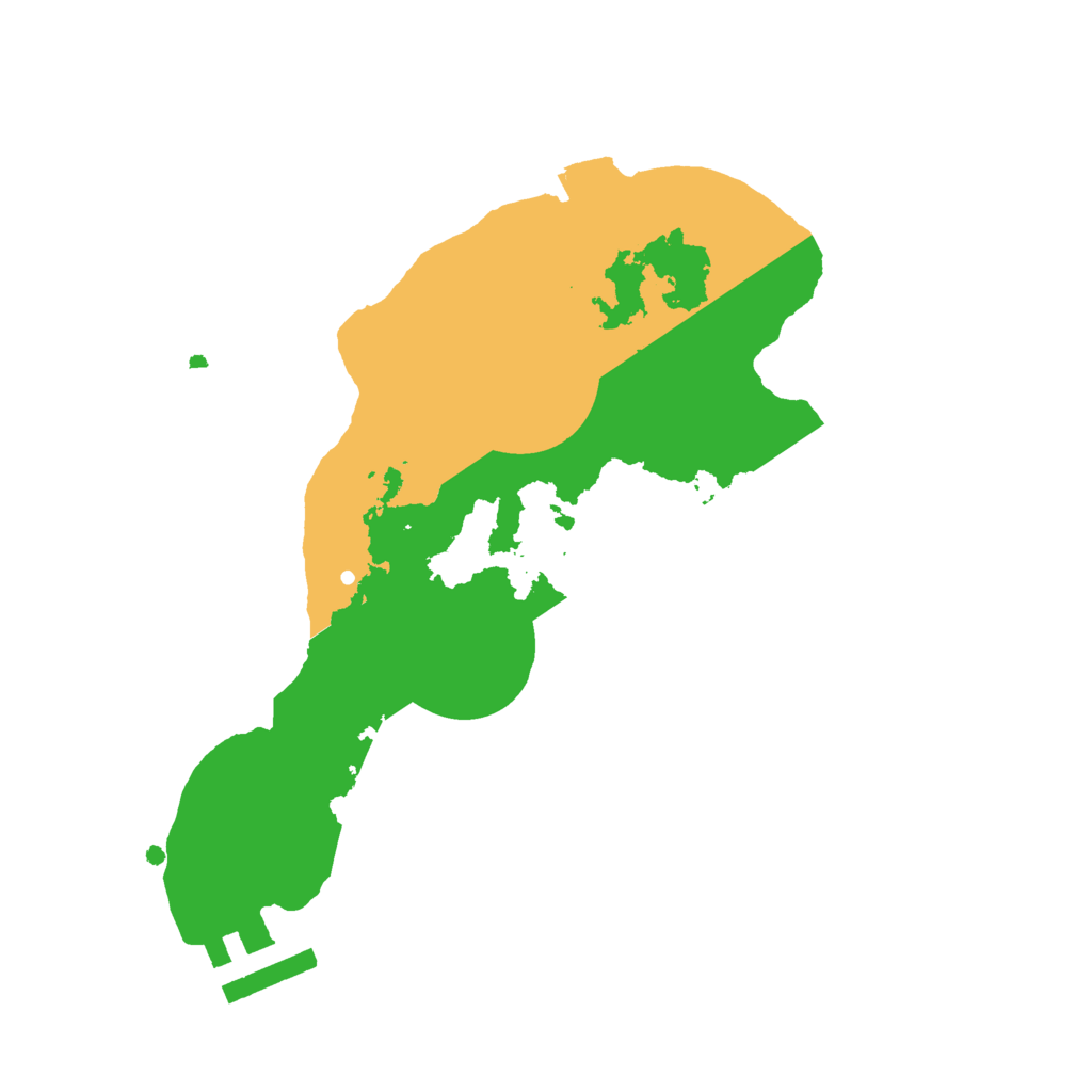 Biome Rust Map: Procedural Map, Size: 2250, Seed: 16