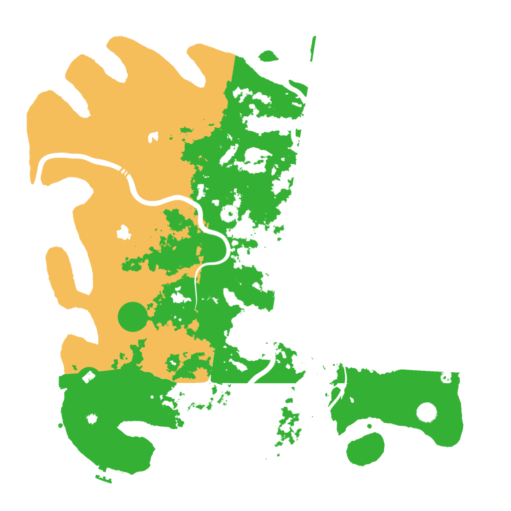 Biome Rust Map: Procedural Map, Size: 4500, Seed: 1611843841