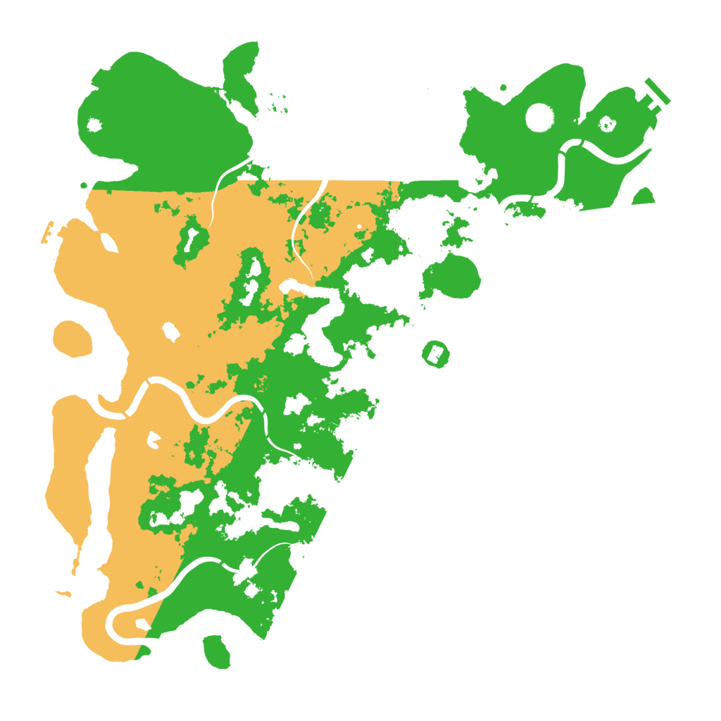 Biome Rust Map: Procedural Map, Size: 4500, Seed: 70753097