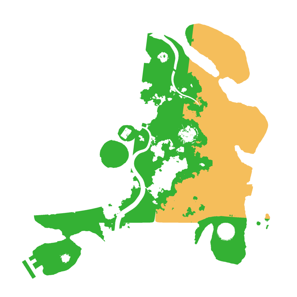 Biome Rust Map: Procedural Map, Size: 3000, Seed: 105396573