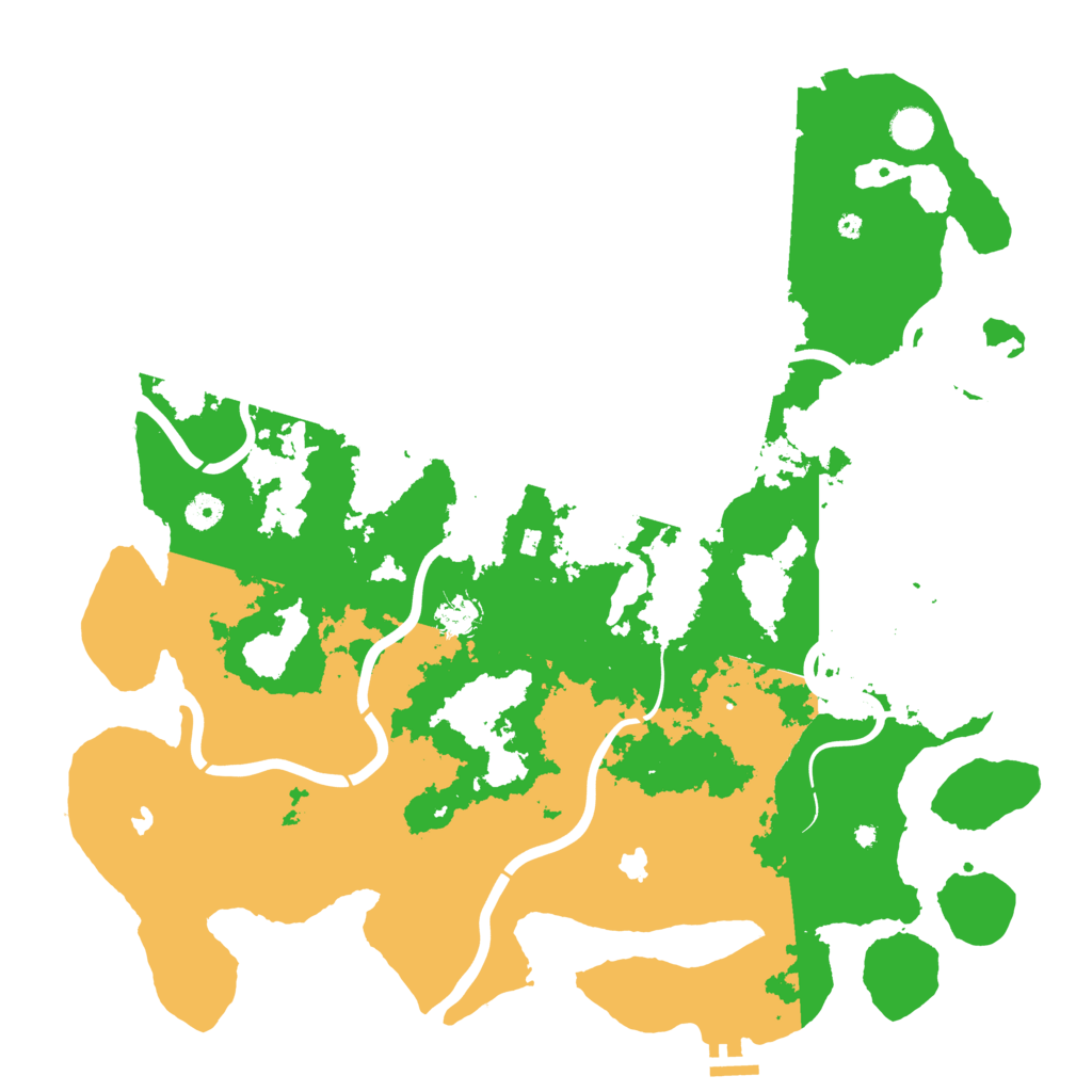 Biome Rust Map: Procedural Map, Size: 4500, Seed: 268982260