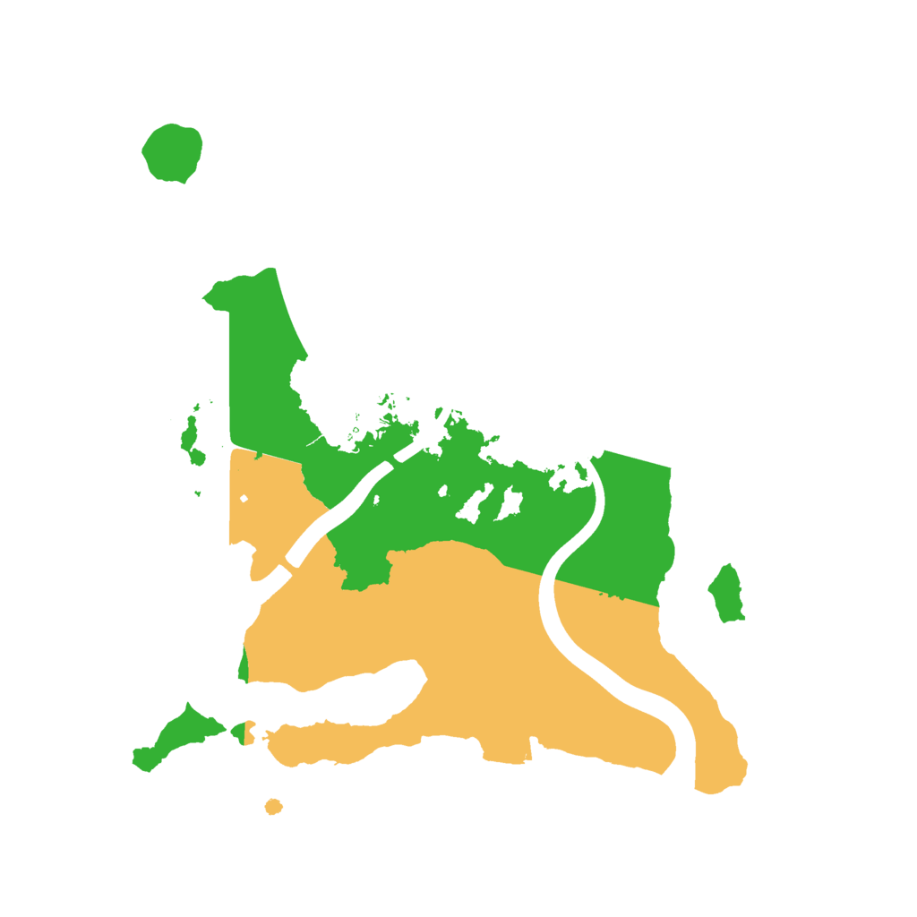Biome Rust Map: Procedural Map, Size: 2200, Seed: 1079575448
