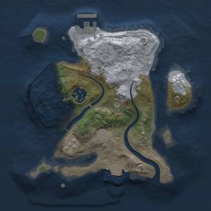 Thumbnail Rust Map: Procedural Map, Size: 2200, Seed: 1079575448, 6 Monuments