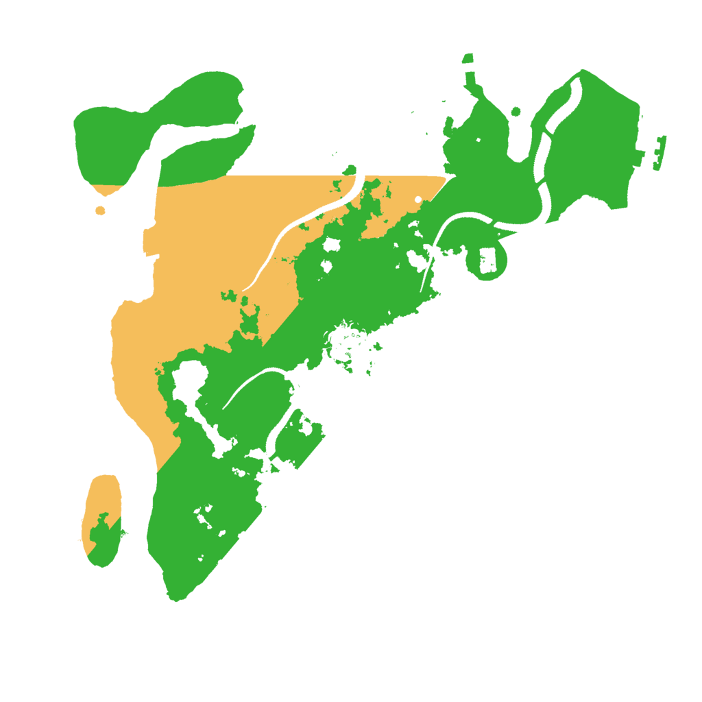 Biome Rust Map: Procedural Map, Size: 3000, Seed: 1207371503