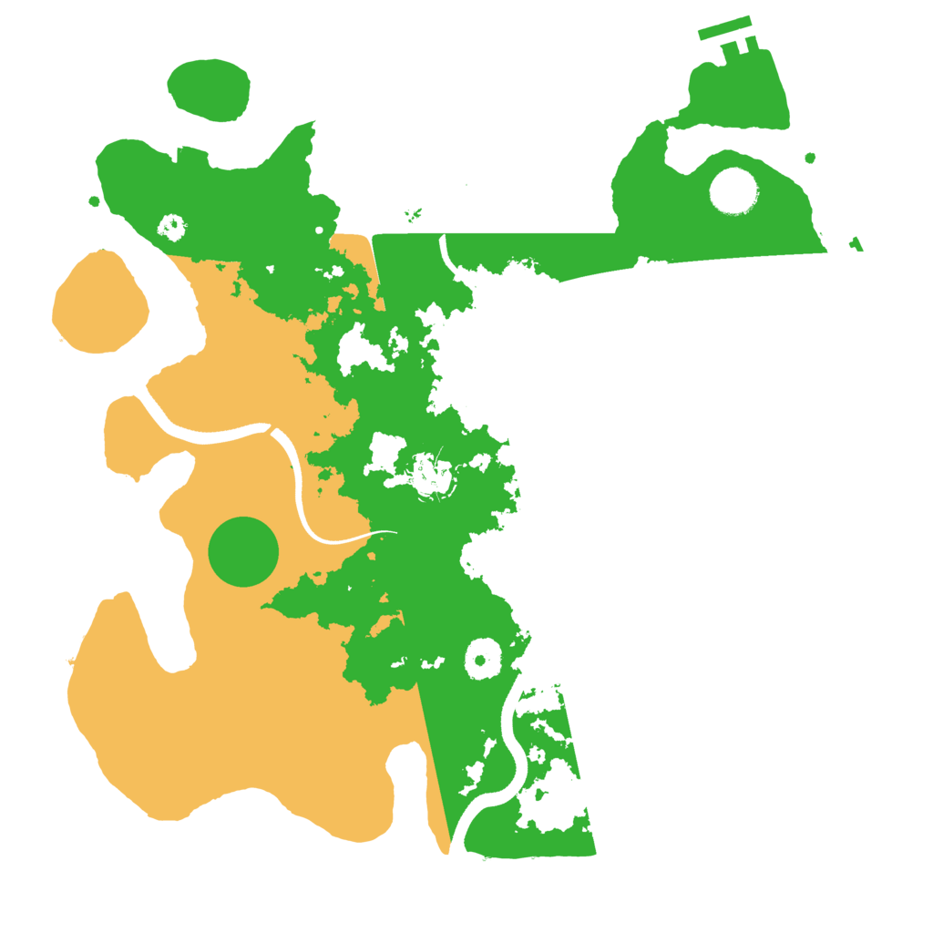 Biome Rust Map: Procedural Map, Size: 3500, Seed: 883864619