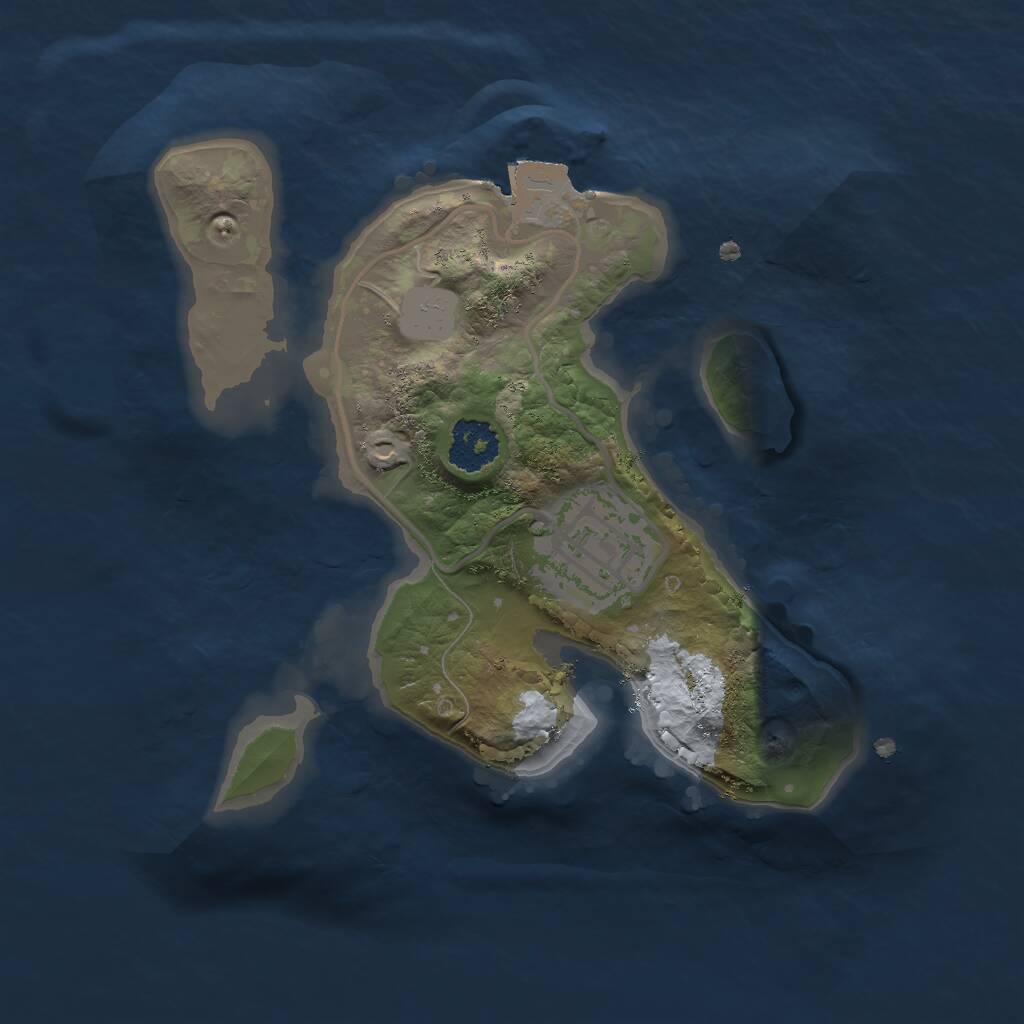 Rust Map: Procedural Map, Size: 2000, Seed: 69967, 2 Monuments