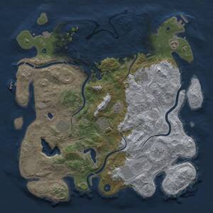 Thumbnail Rust Map: Procedural Map, Size: 4250, Seed: 4516433, 16 Monuments
