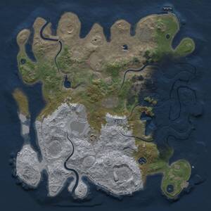 Thumbnail Rust Map: Procedural Map, Size: 4000, Seed: 328695428, 16 Monuments