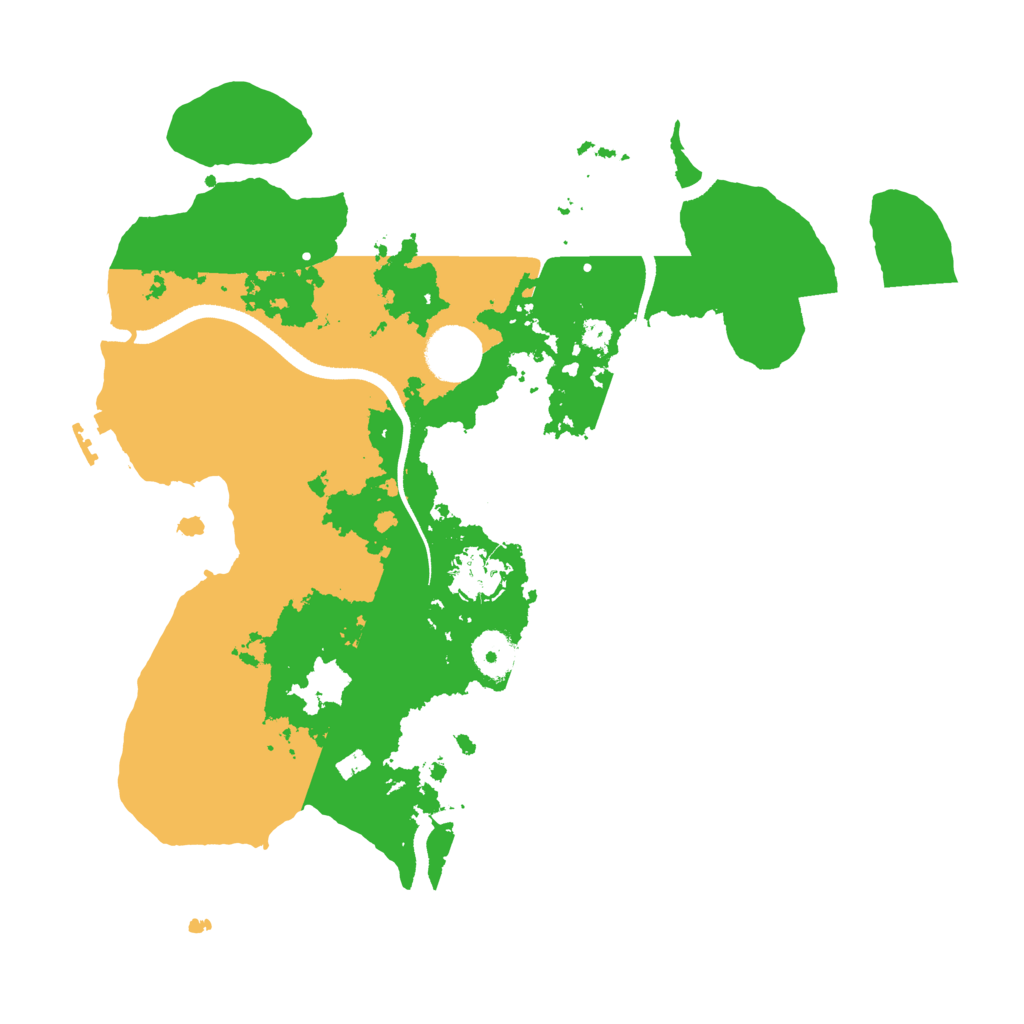 Biome Rust Map: Procedural Map, Size: 3500, Seed: 600572266