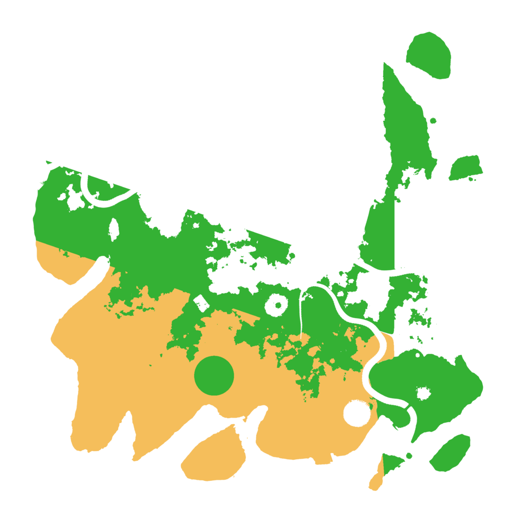 Biome Rust Map: Procedural Map, Size: 3500, Seed: 267332036