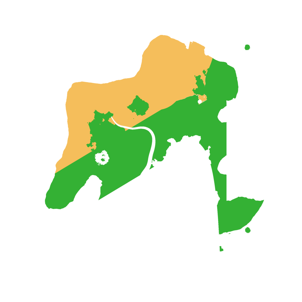 Biome Rust Map: Procedural Map, Size: 2200, Seed: 48131