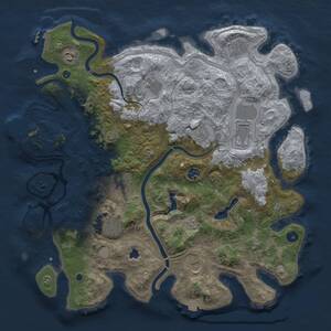 Thumbnail Rust Map: Procedural Map, Size: 4250, Seed: 1711764721, 17 Monuments