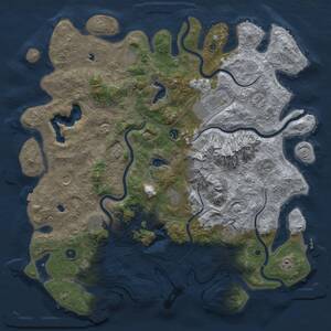 Thumbnail Rust Map: Procedural Map, Size: 5000, Seed: 1789967633, 16 Monuments