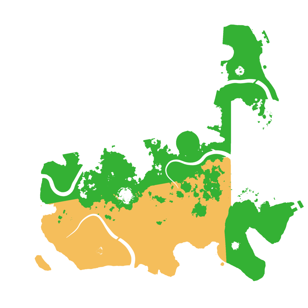 Biome Rust Map: Procedural Map, Size: 3500, Seed: 42718